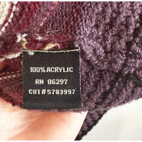 VTG Y2K BCBGMAXAZRIA Aztec Cardigan Knit Sweater Small Southwestern Boho 90s - Picture 5 of 9